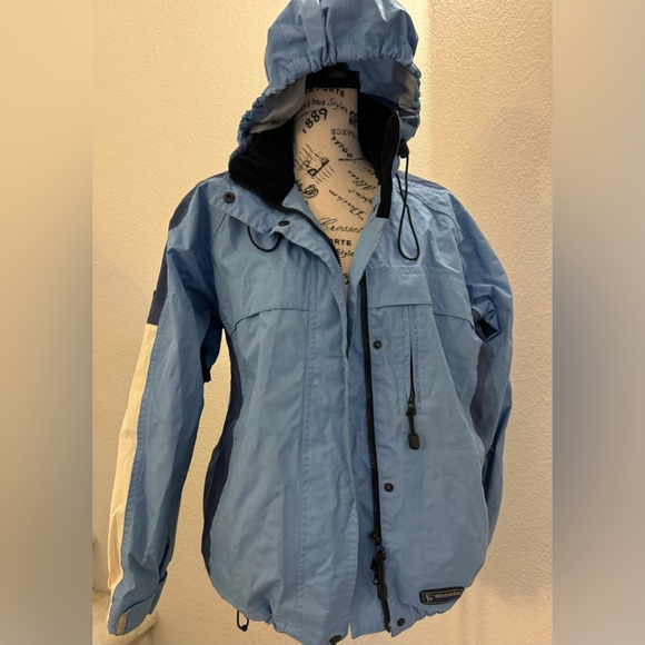 Wetskins Lightweight 2 Piece Rain Suit Waterproof Jacket & Pants Navy Blue - Picture 3 of 17